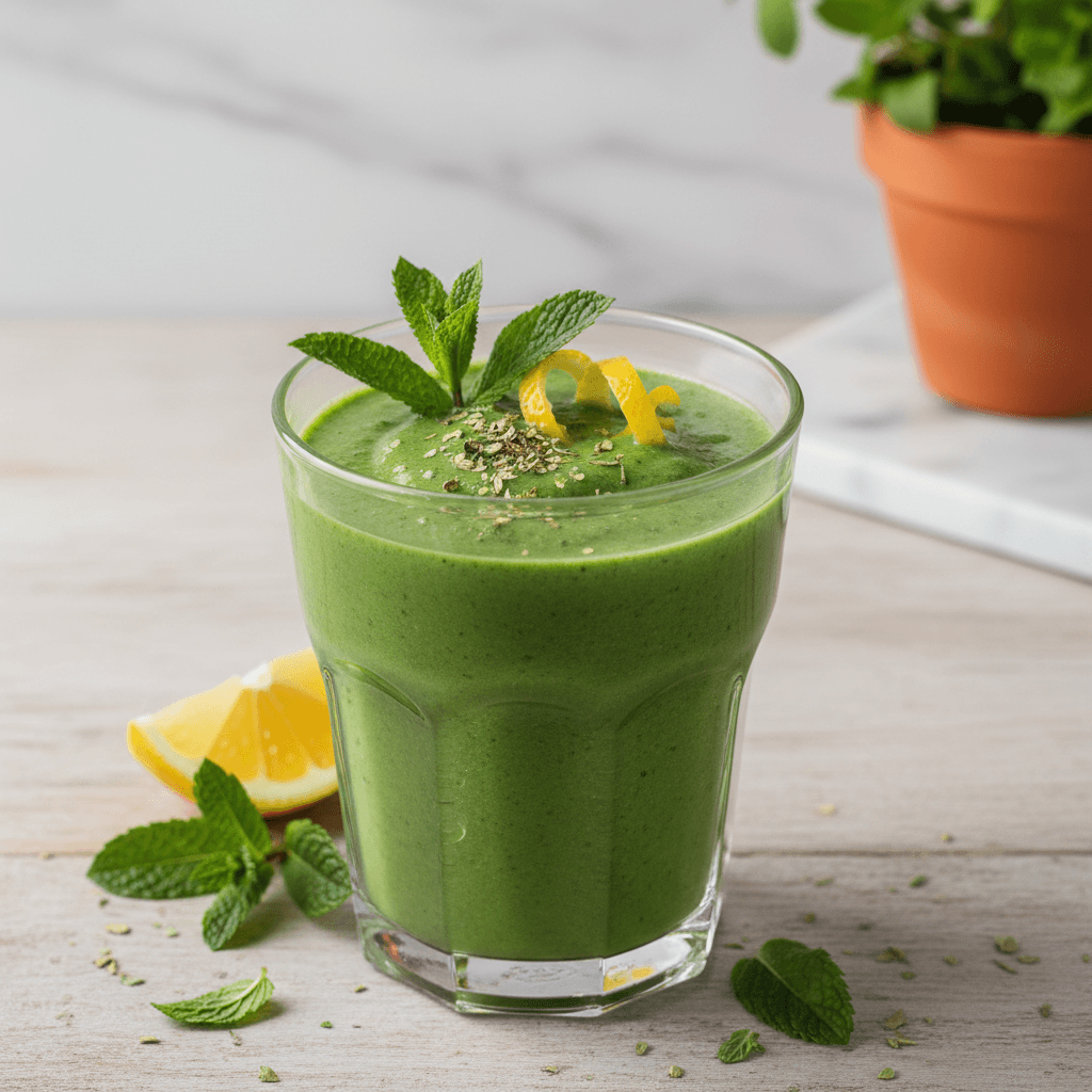 Broccoli-Erbsen-Smoothie con Limone - Thermomix Rezept