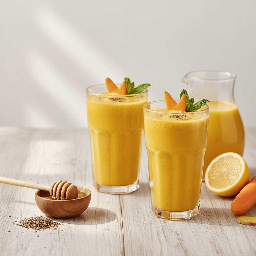 Goldene Karotten-Kümmel-Limonade - Thermomix Rezept
