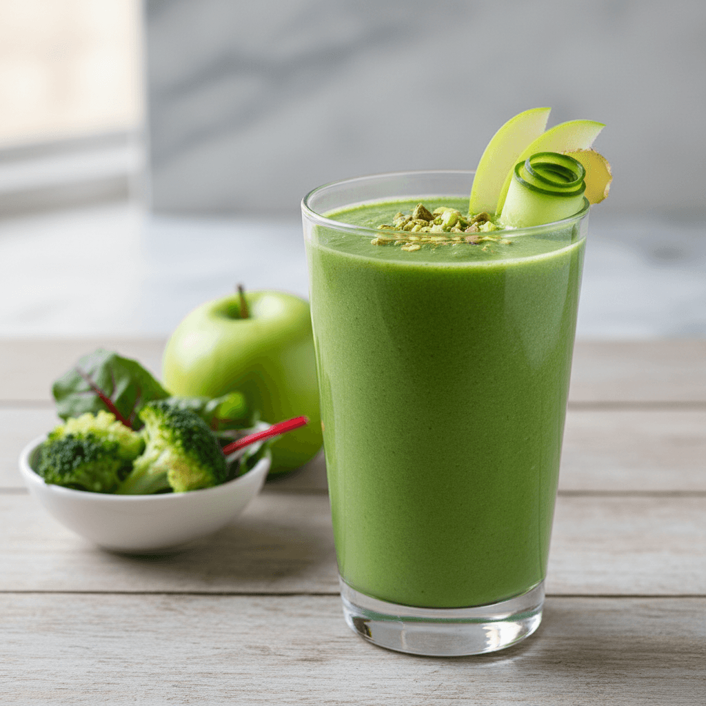 Grüner Broccoli-Ingwer-Smoothie - Thermomix Rezept