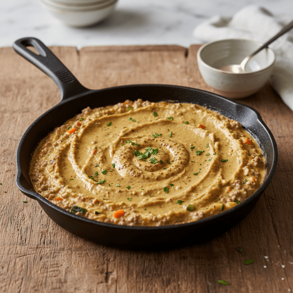 Hackfleisch-Pfanne mit Senf - Thermomix Rezept