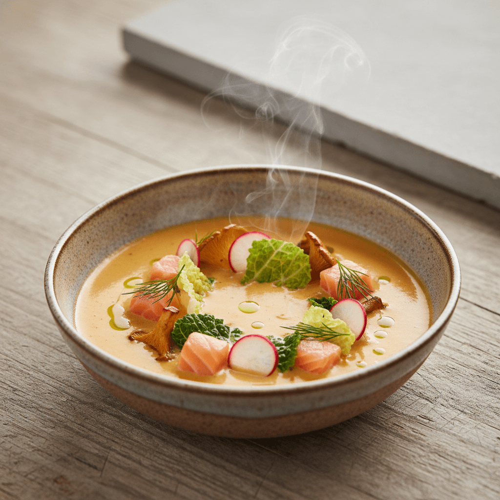Lachssuppe mit Pfifferlingen - Thermomix Rezept