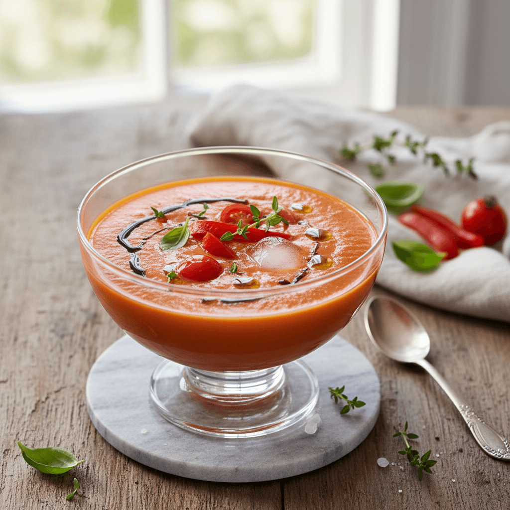 Paprika-Tomaten-Kaltschale - Thermomix Rezept