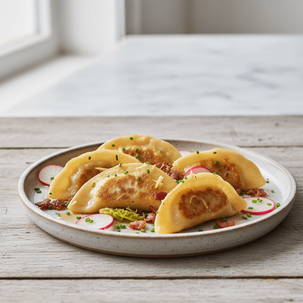 Grieß-Gyoza mit Speck & Wirsing - Thermomix Rezept
