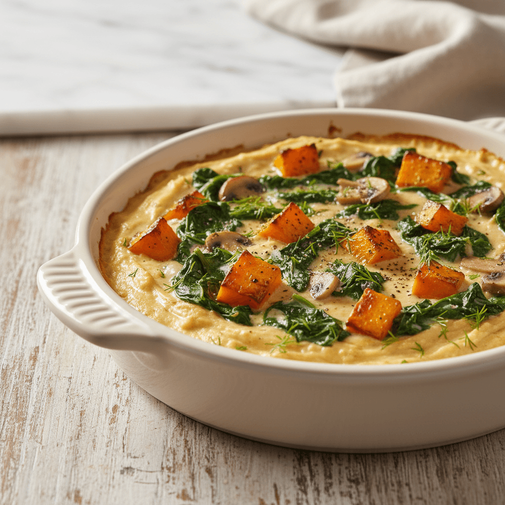 Épinards Gratinés au Potiron - Thermomix Rezept