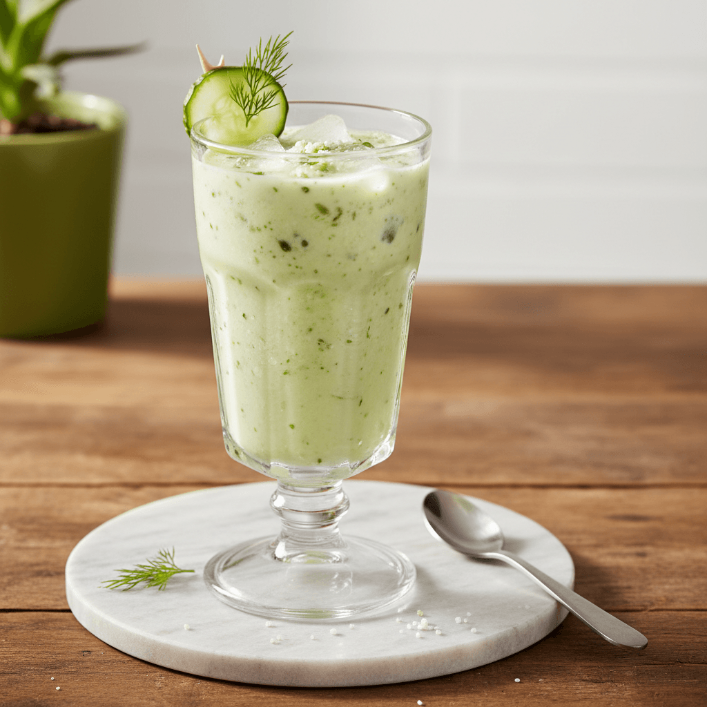 Kühle Gurken-Grieß-Molke - Thermomix Rezept