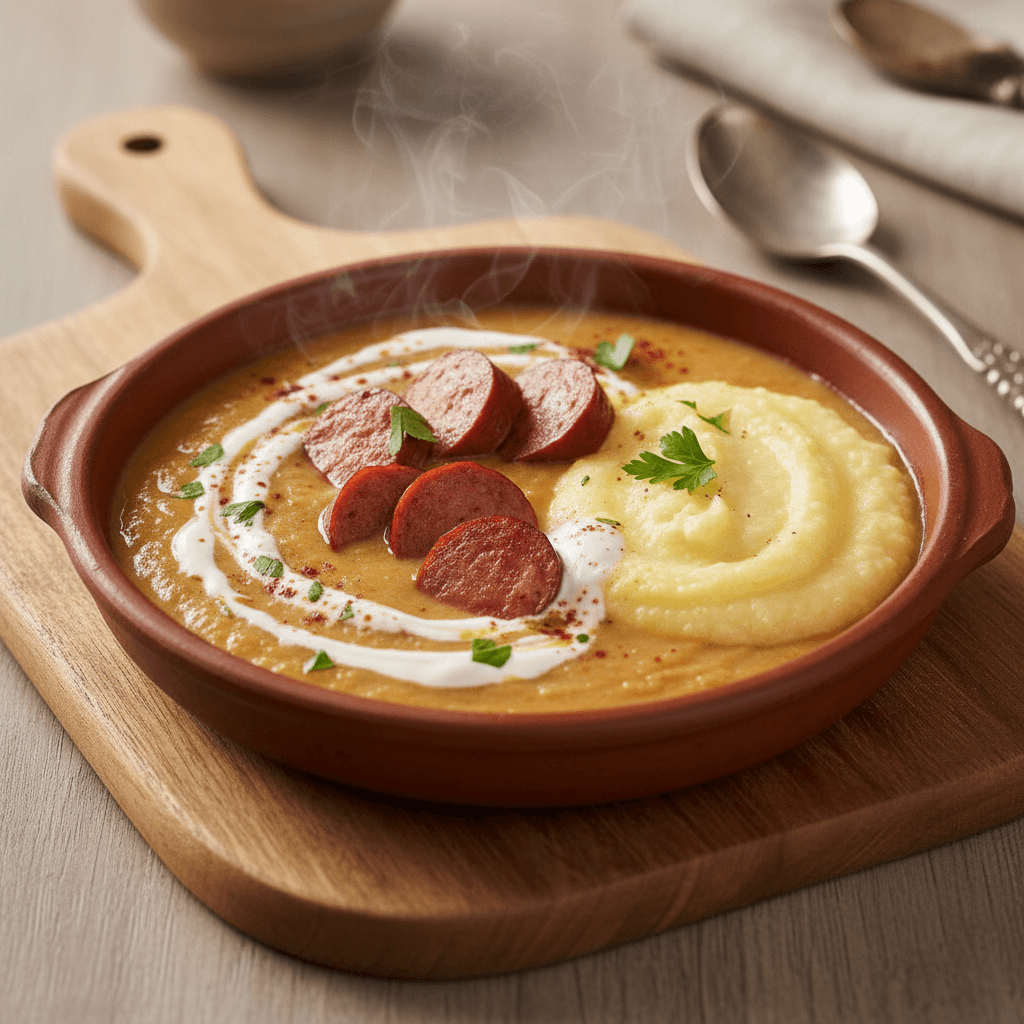 Fabada con Chorizo y Polenta - Thermomix Rezept