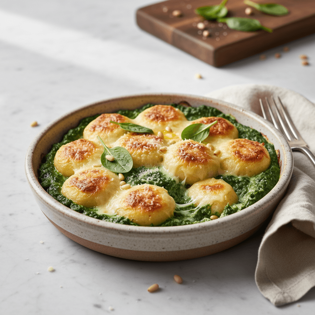 Gnocchi di Semolino con Spinaci - Thermomix Rezept