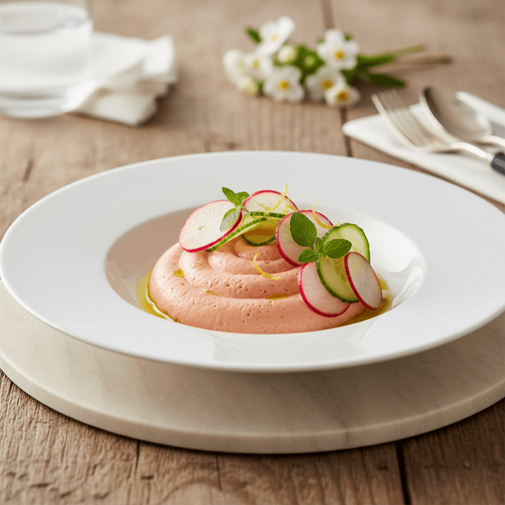 Lachsmousse mit Radieschen-Gurken - Thermomix Rezept