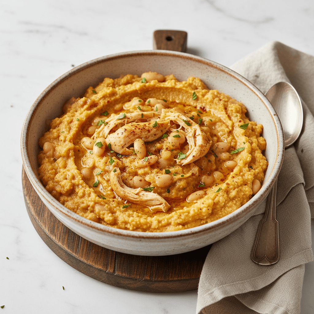 Pollo con Coliflor y Sémola - Thermomix Rezept