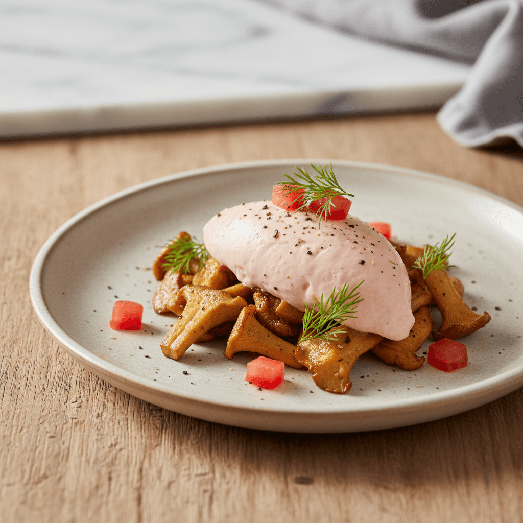 Mousse de Saumon aux Girolles - Thermomix Rezept