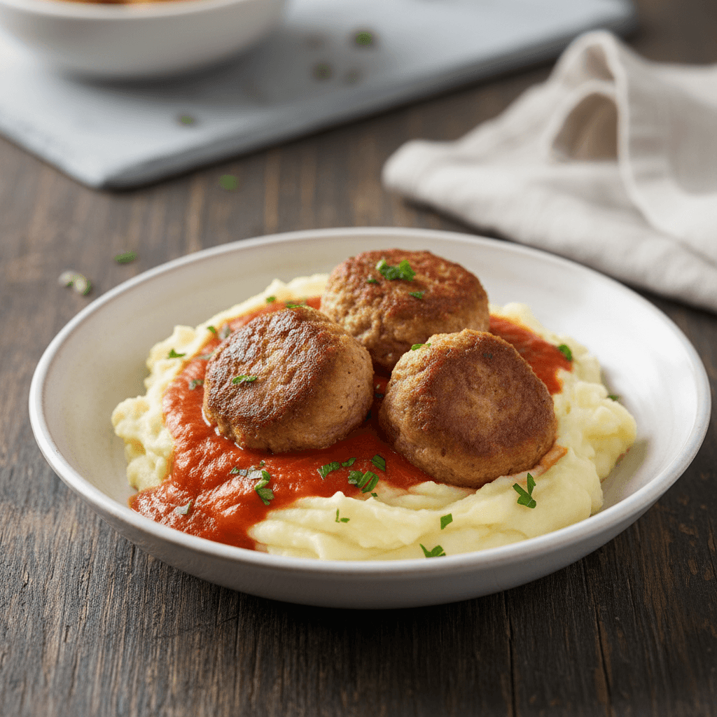 Schweinefrikadellen mit Tomatensauce - Thermomix Rezept