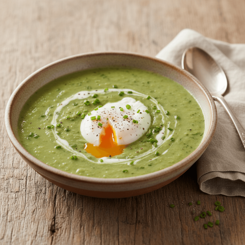 Crema de Puerro con Huevo - Thermomix Rezept
