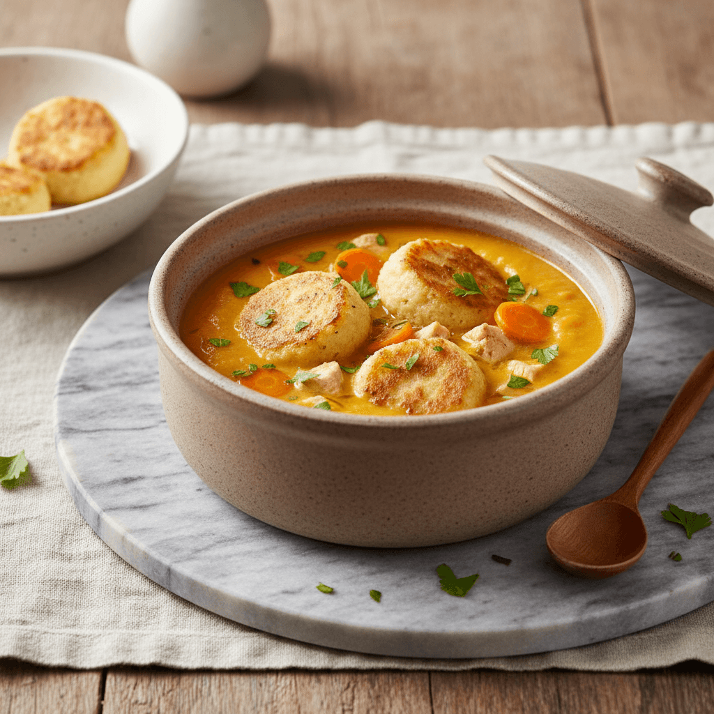 Hühnchen-Grieß-Töpfchen mit Karotten - Thermomix Rezept
